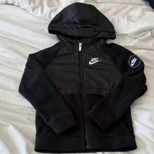 Nike Black Fleece Zip-Up Hoodie